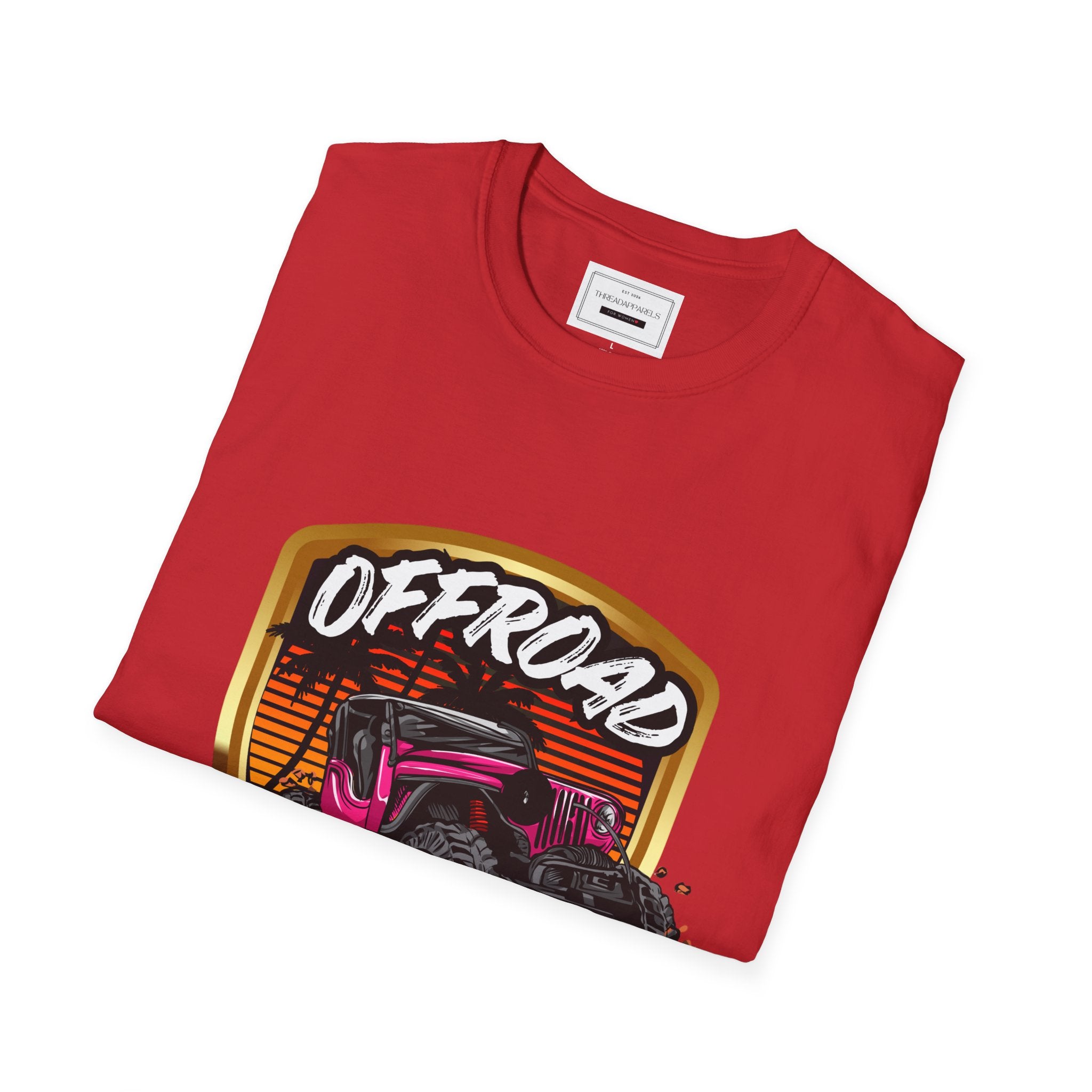Offroad Adventure T-Shirt - Vintage Jeep Badge Graphic Tee