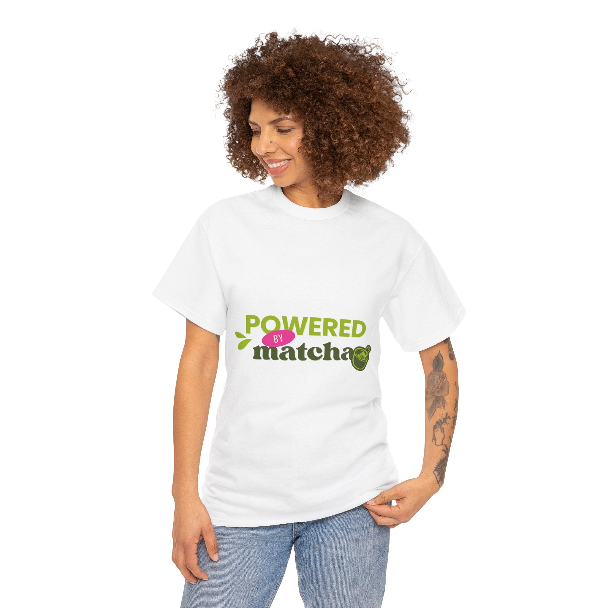 Powered by Matcha T-Shirt — Matcha Lover Tee