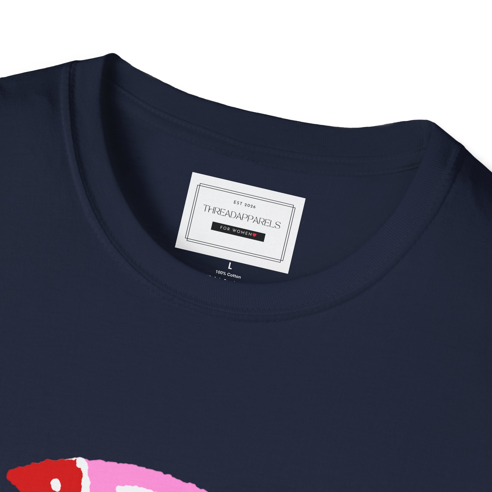 Fish Stacked Tee — Cute Pink & Red Graphic T-Shirt for Beach Lovers