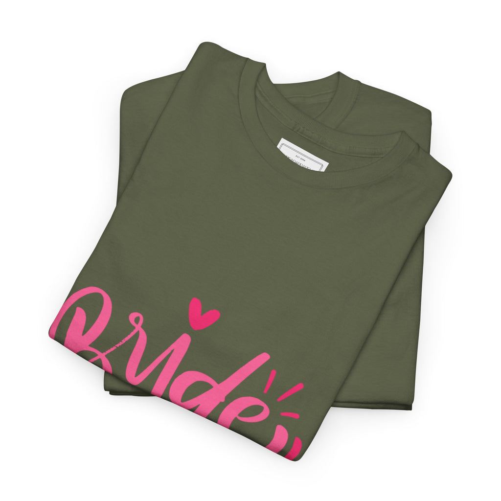 Bride Squad T‑Shirt — Pink Script Bachelorette Party Tee