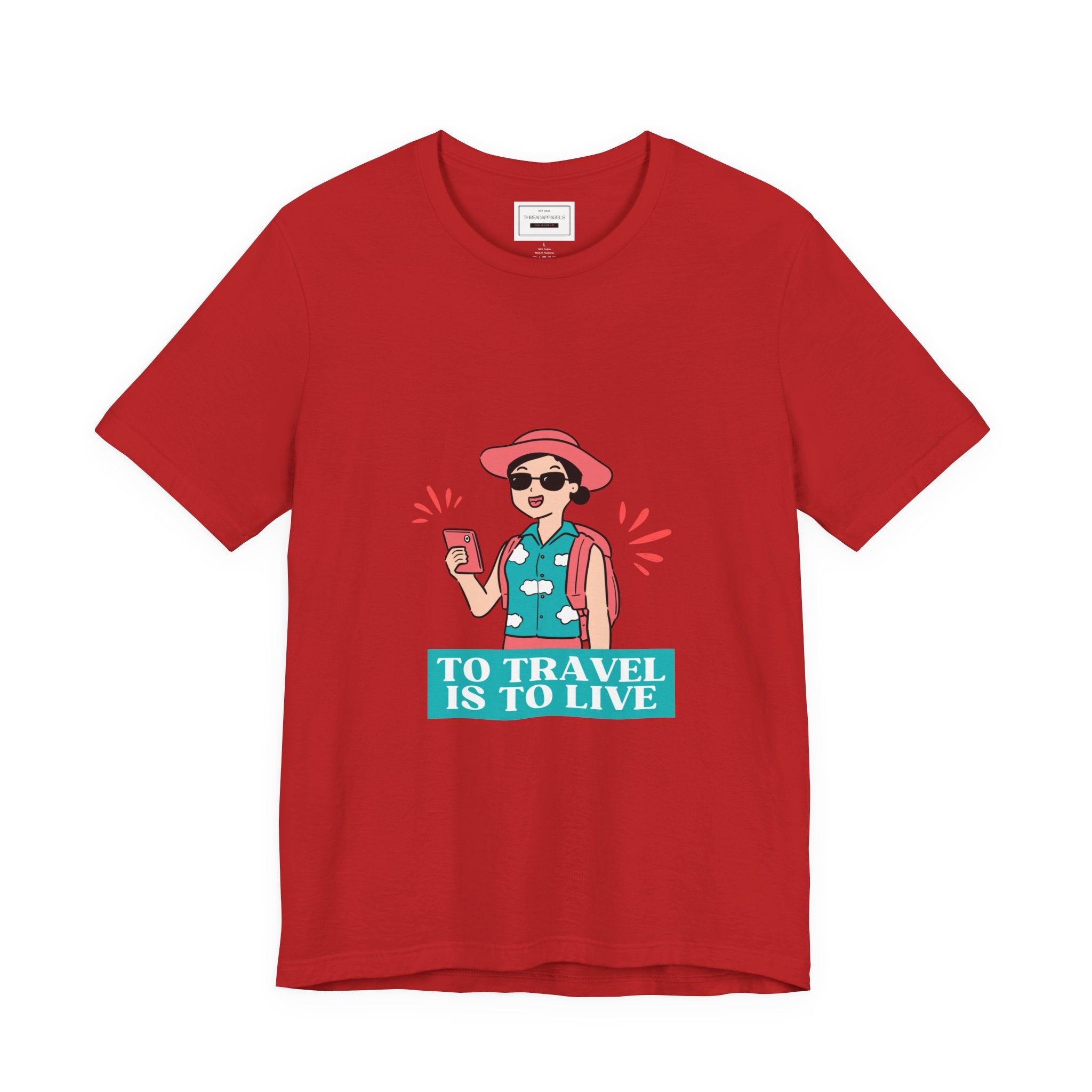 Travel Lover T‑Shirt — "To Travel Is To Live" Graphic Tee