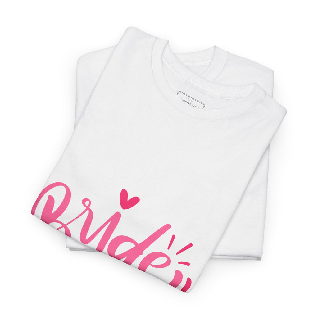 Bride Squad T‑Shirt — Pink Script Bachelorette Party Tee