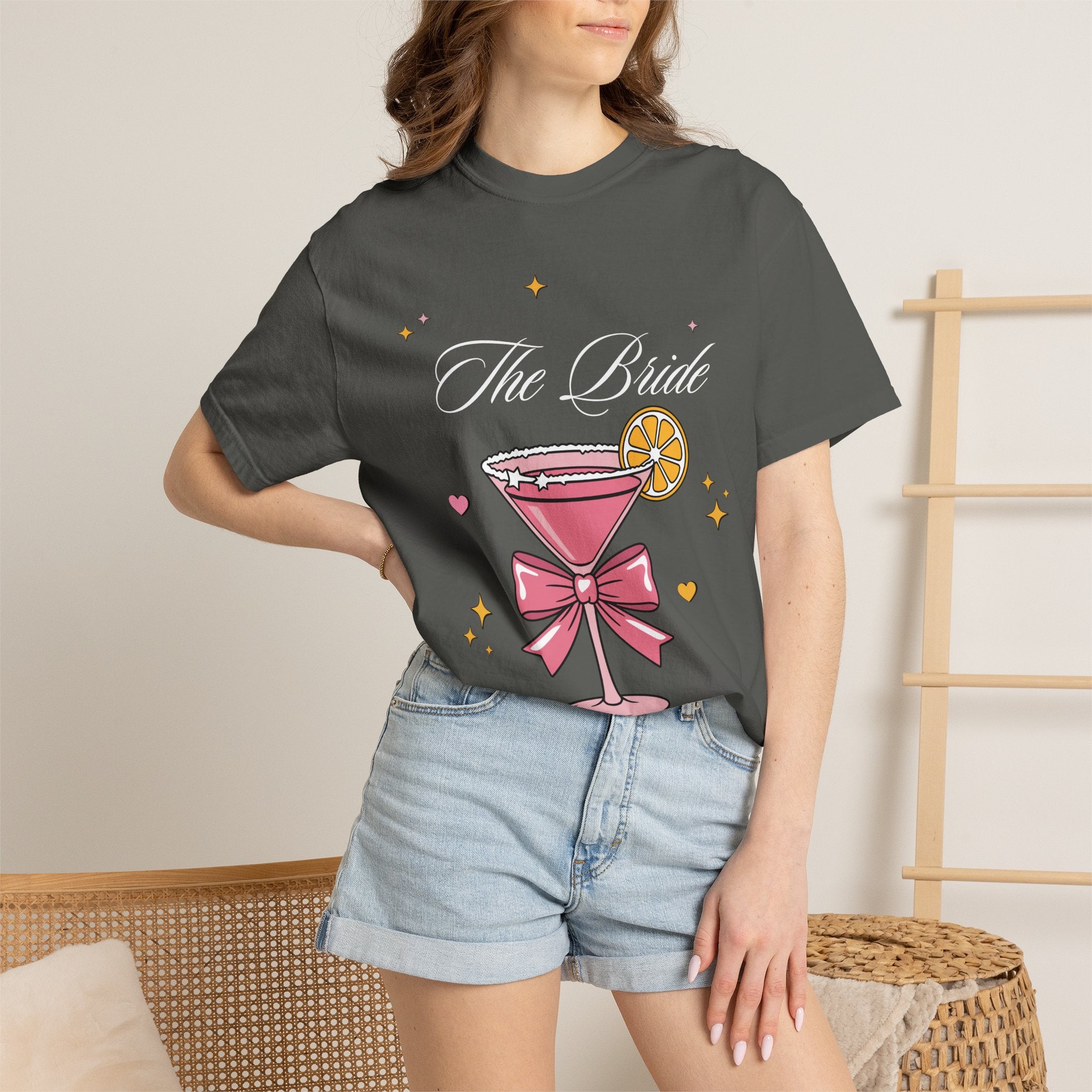 Bride T-Shirt — Pink Cocktail Bachelorette Tee