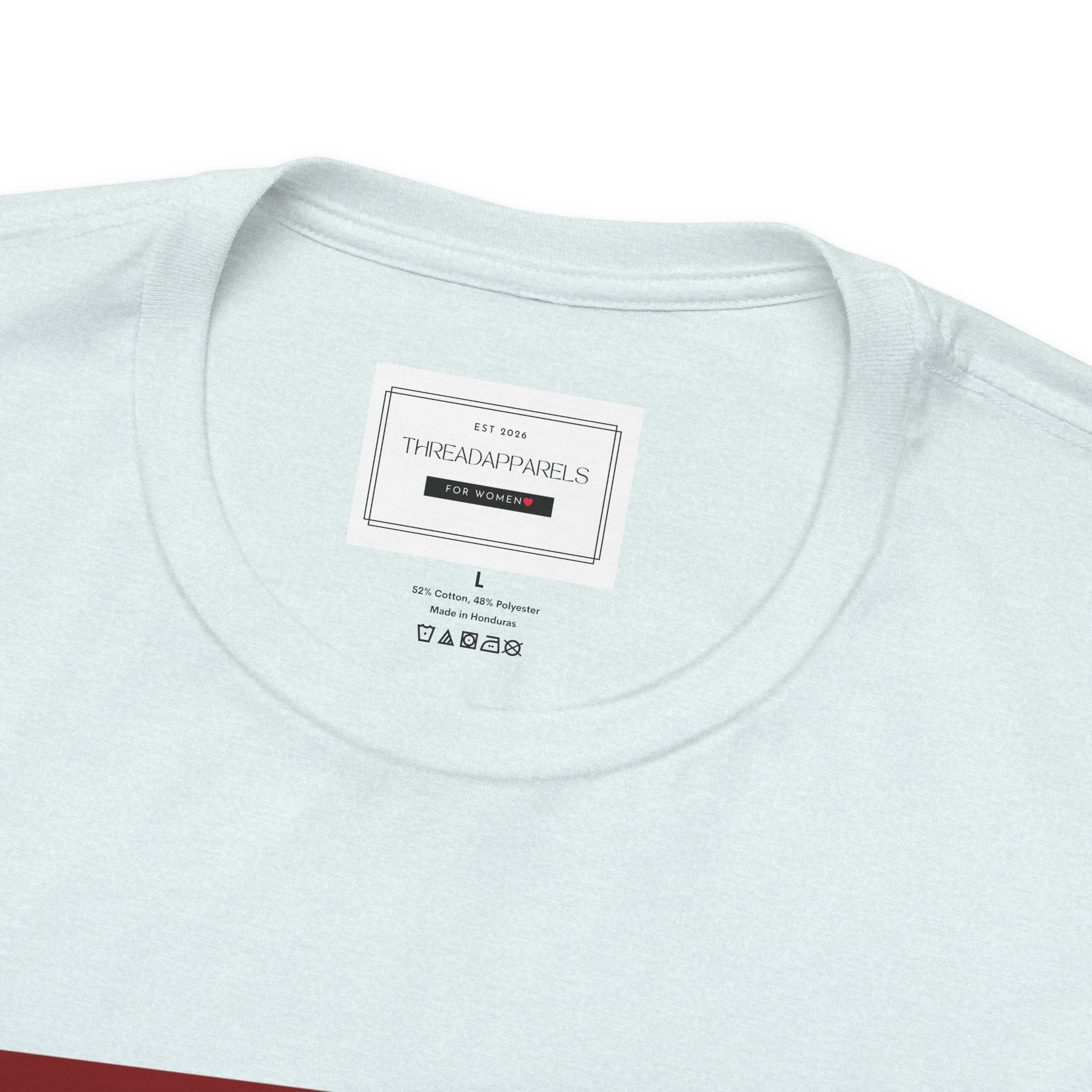 White Flowers Graphic Tee — Floral Square Print T-Shirt