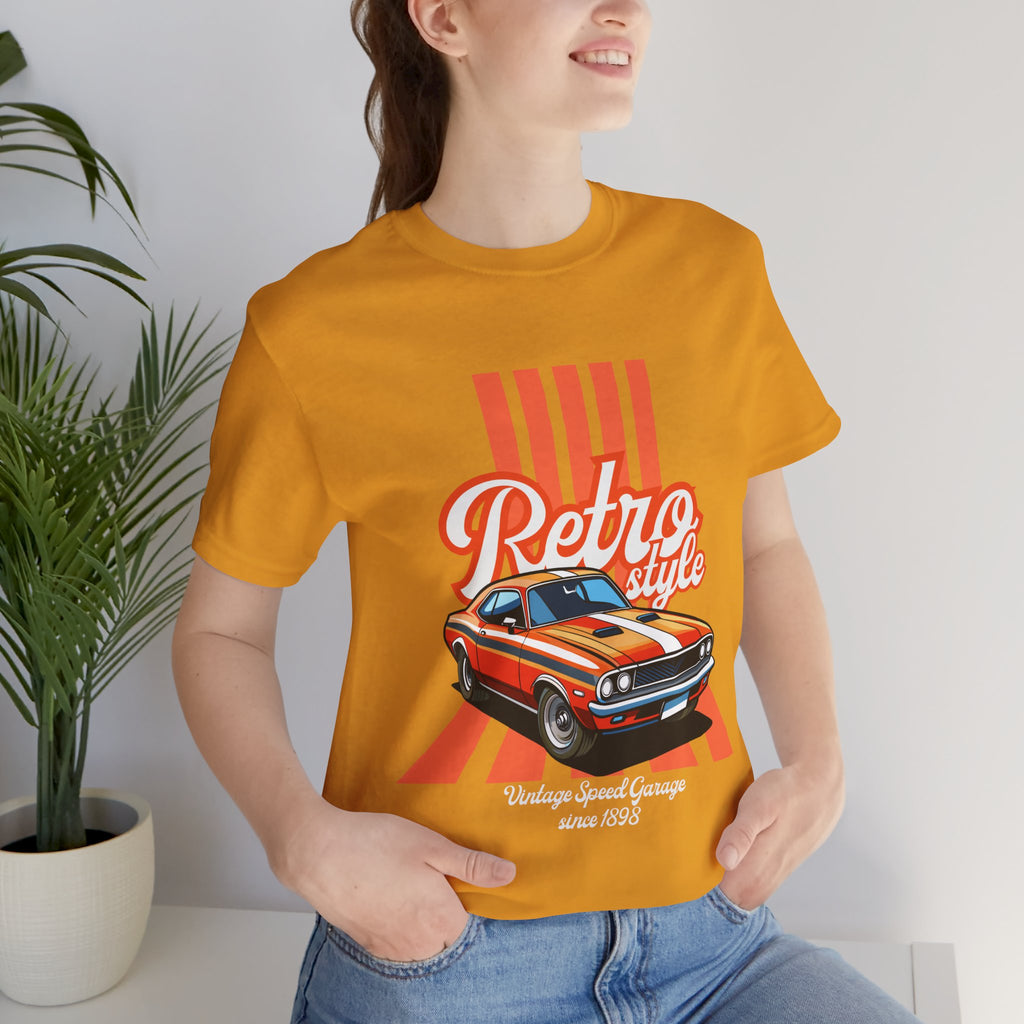 Retro Style Muscle Car Tee — Vintage Classic Car Graphic T-Shirt