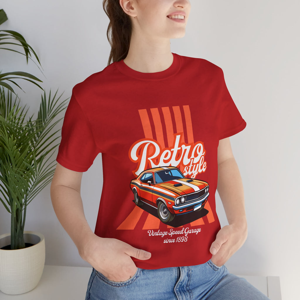 Retro Style Muscle Car Tee — Vintage Classic Car Graphic T-Shirt