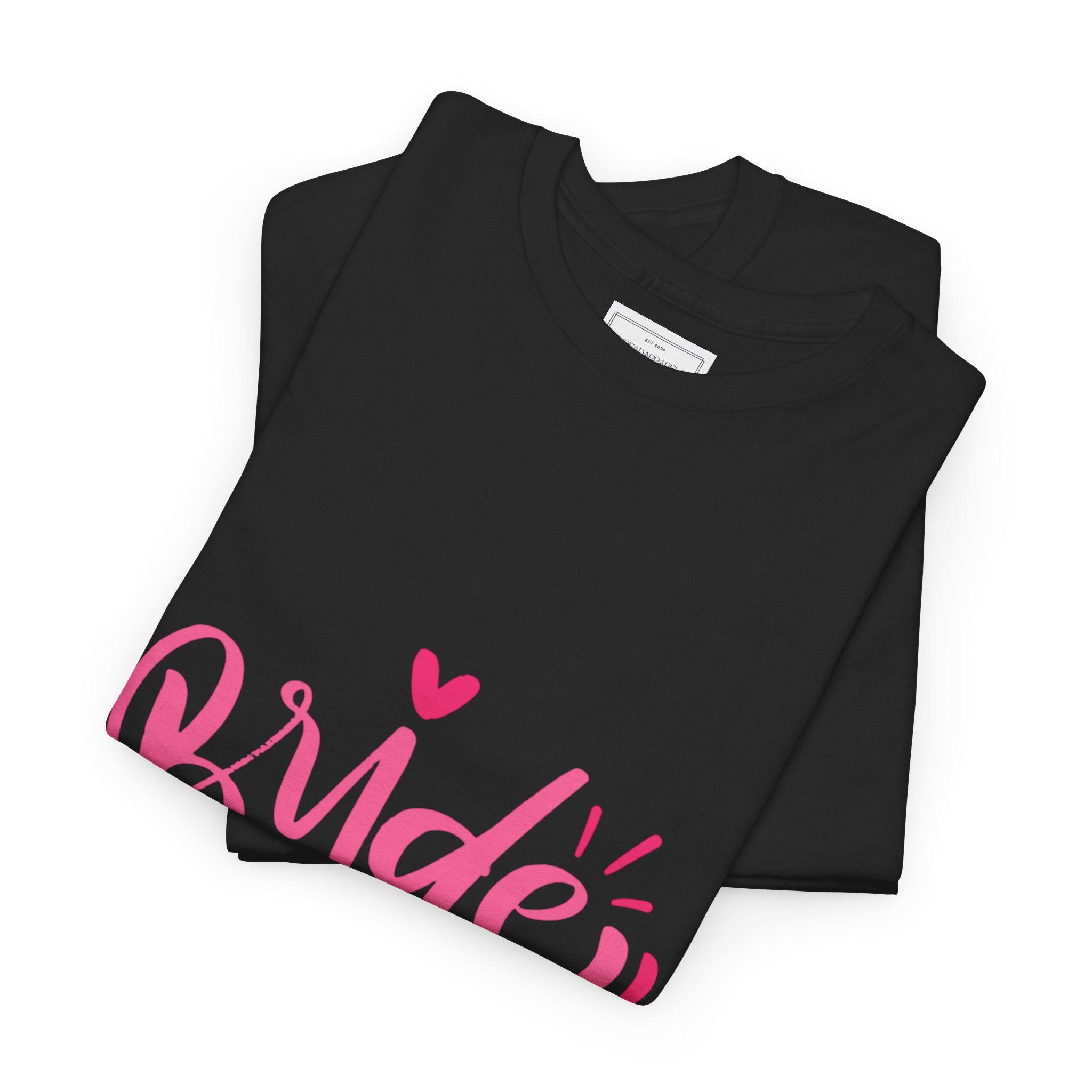 Bride Squad T‑Shirt — Pink Script Bachelorette Party Tee