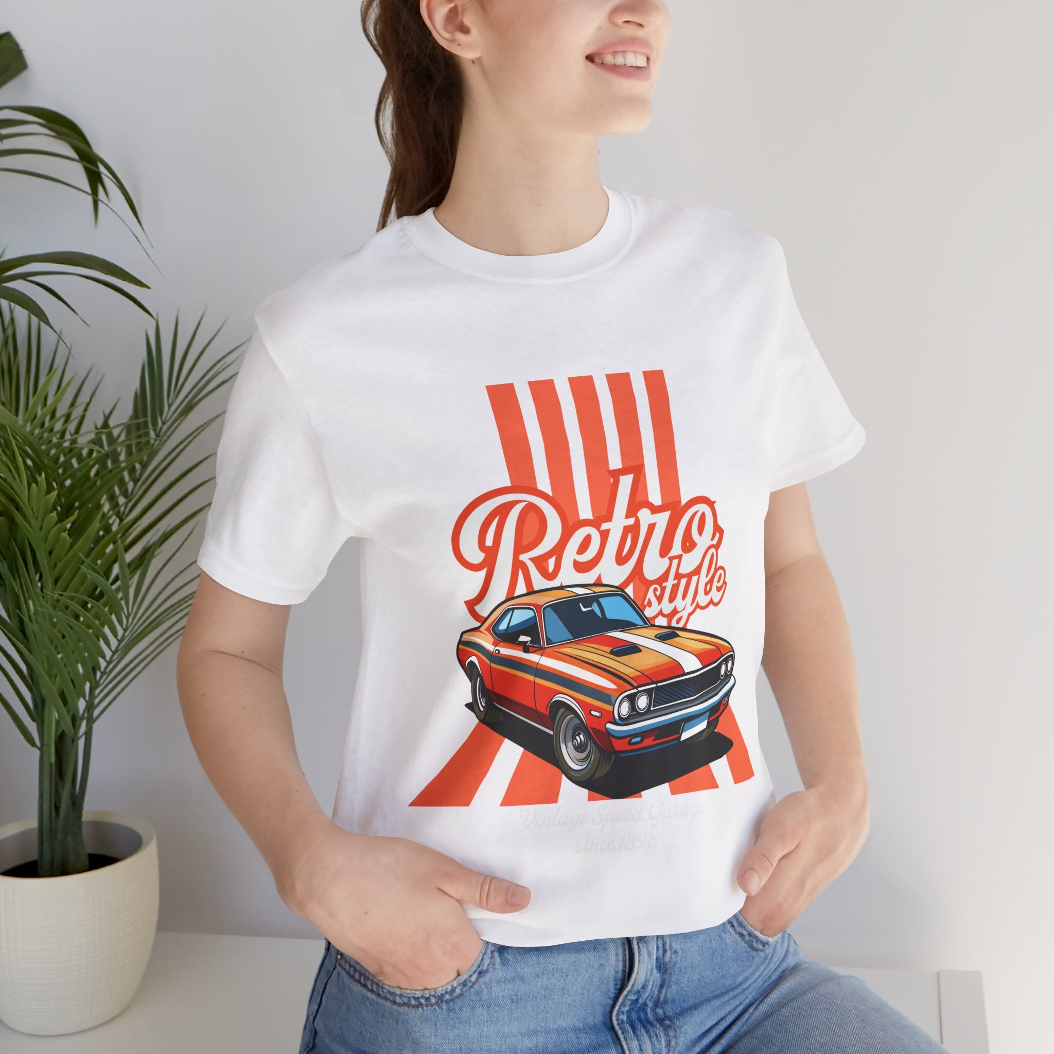 Retro Style Muscle Car Tee — Vintage Classic Car Graphic T-Shirt
