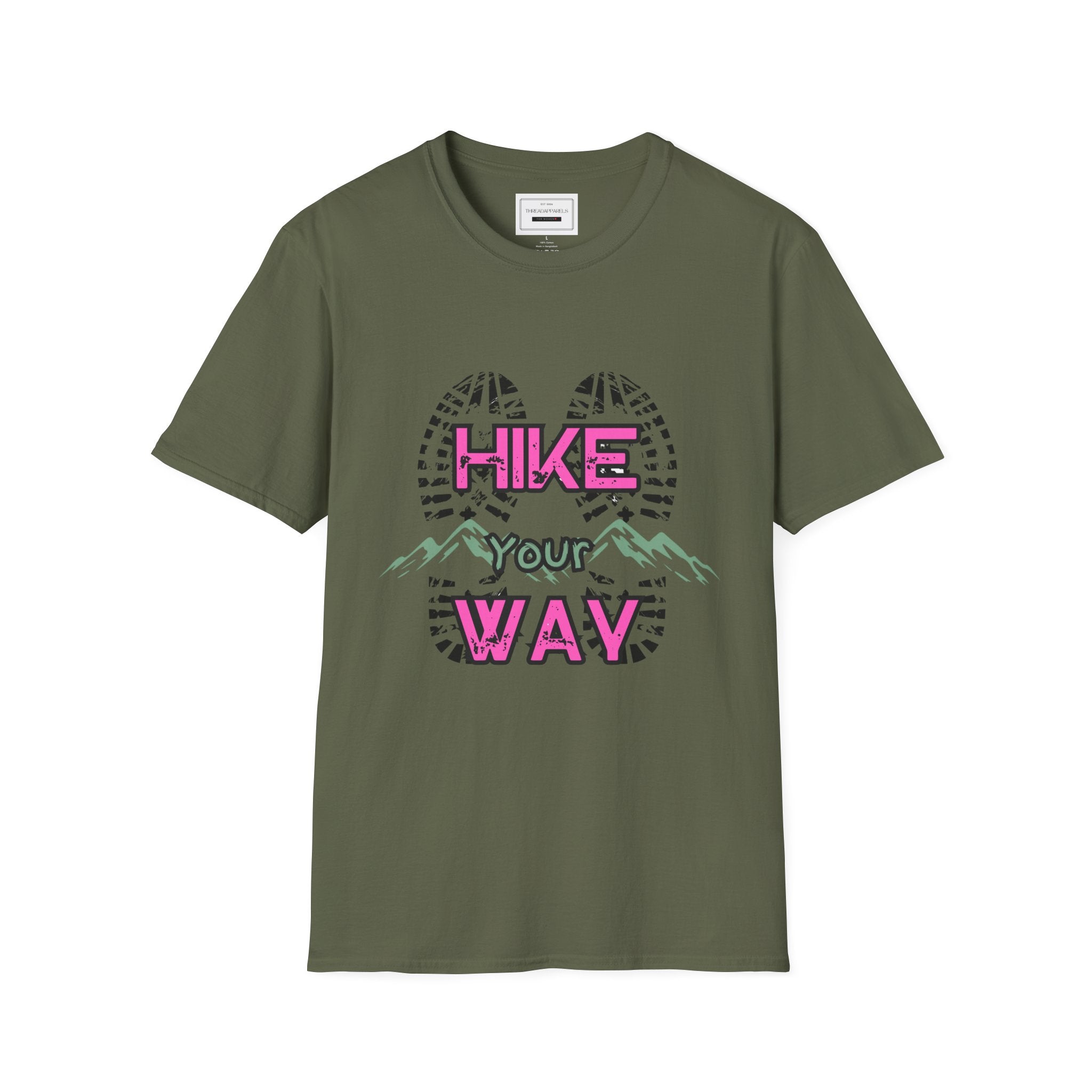 Hike Your Way Tee — Retro Mountain Hiking T‑Shirt