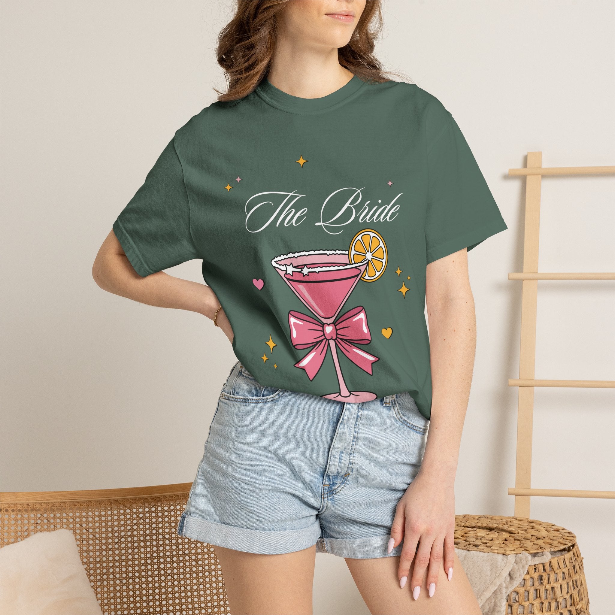 Bride T-Shirt — Pink Cocktail Bachelorette Tee