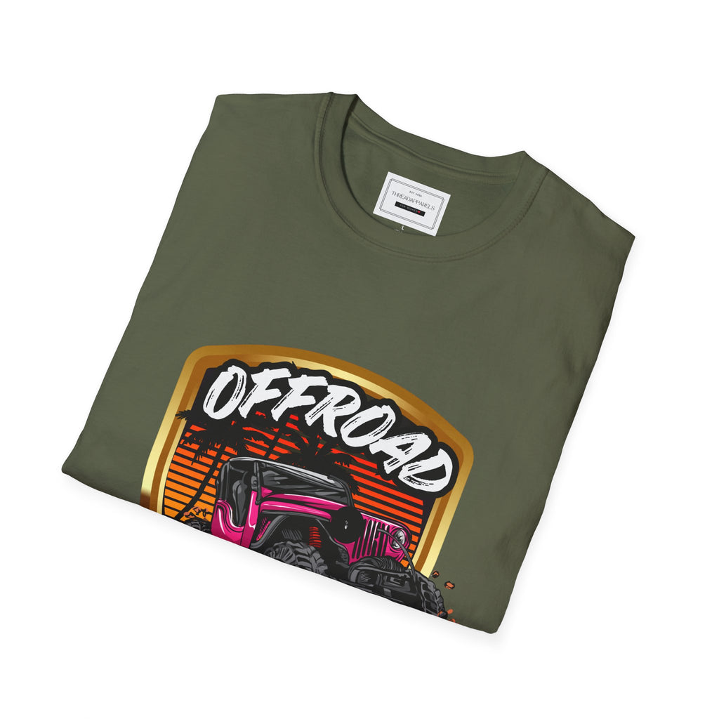 Offroad Adventure T-Shirt - Vintage Jeep Badge Graphic Tee