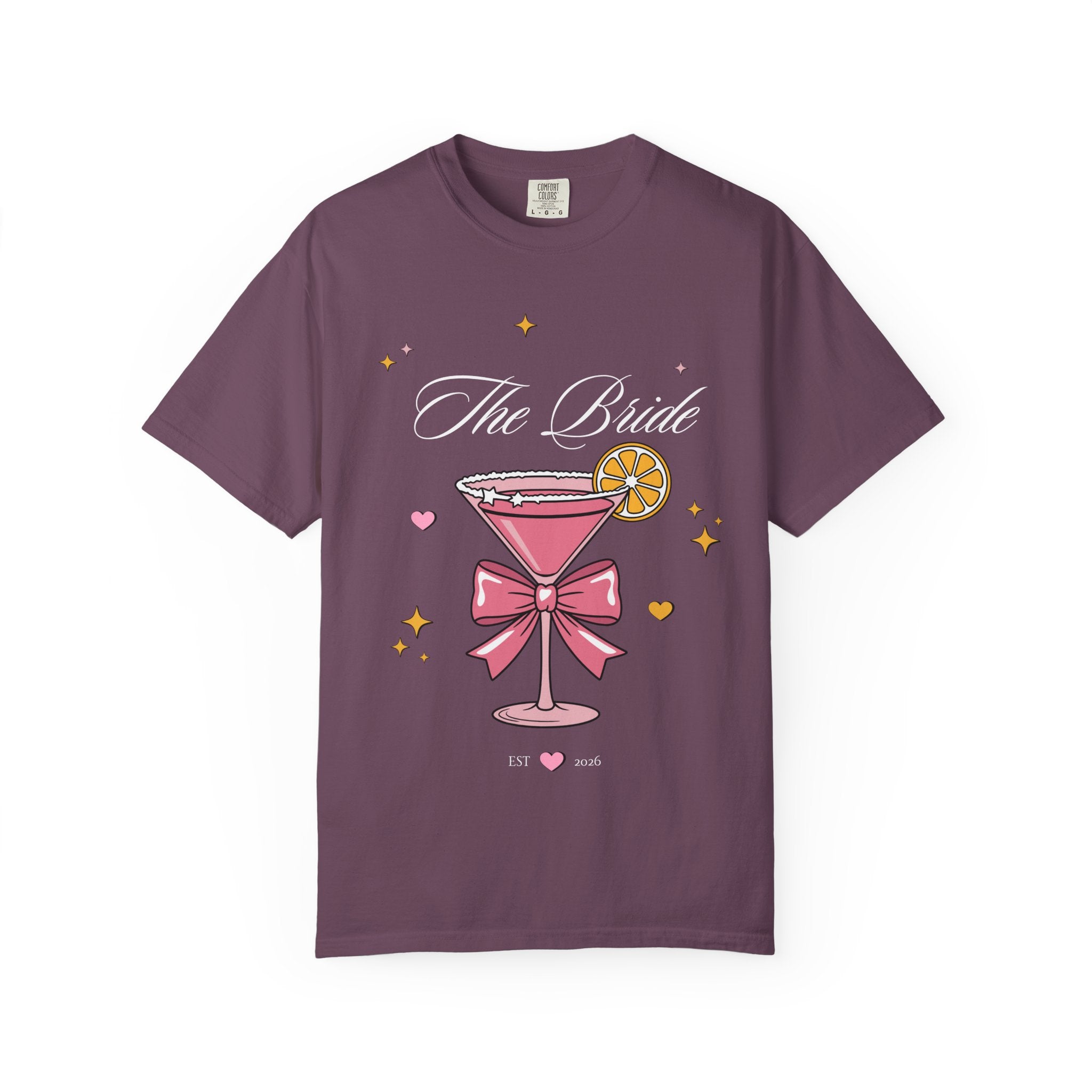 Bride T-Shirt — Pink Cocktail Bachelorette Tee
