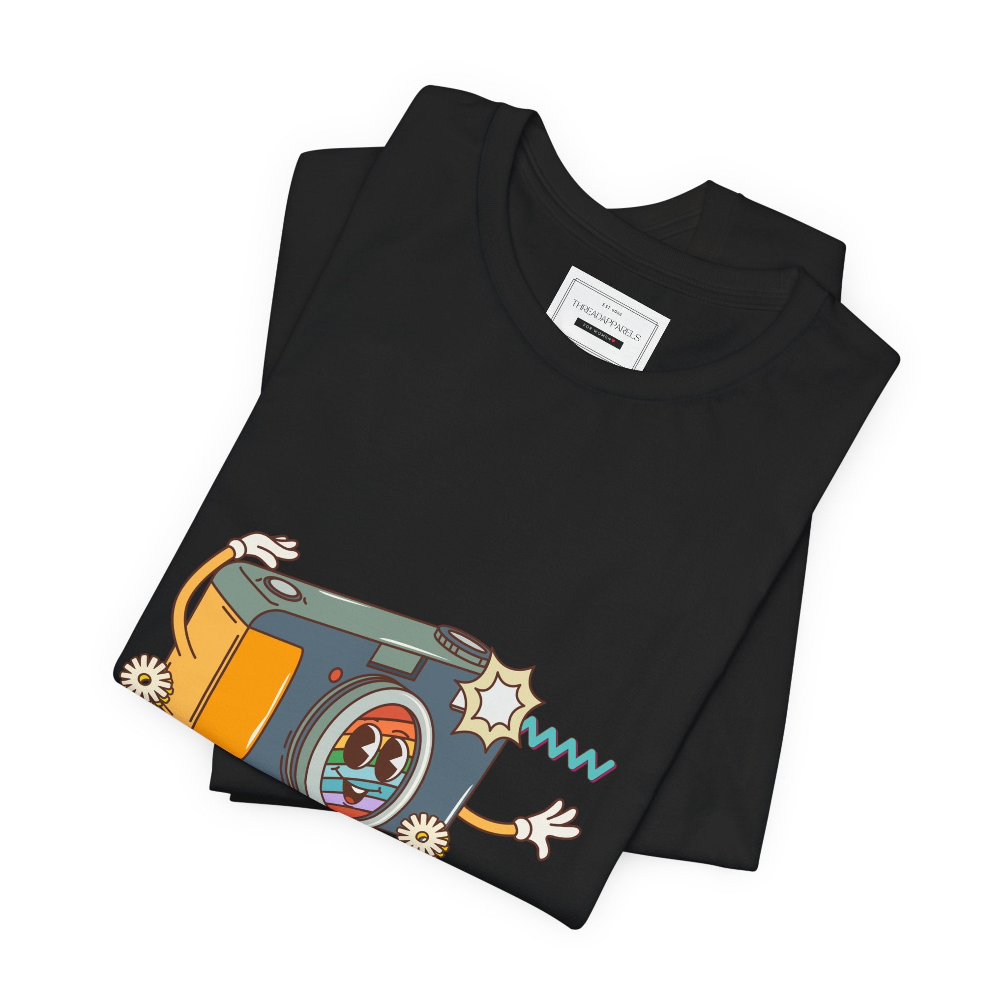 Camera Graphic Tee — "Capturing Moments That Last Forever" Vintage Film Photography T-Shirt