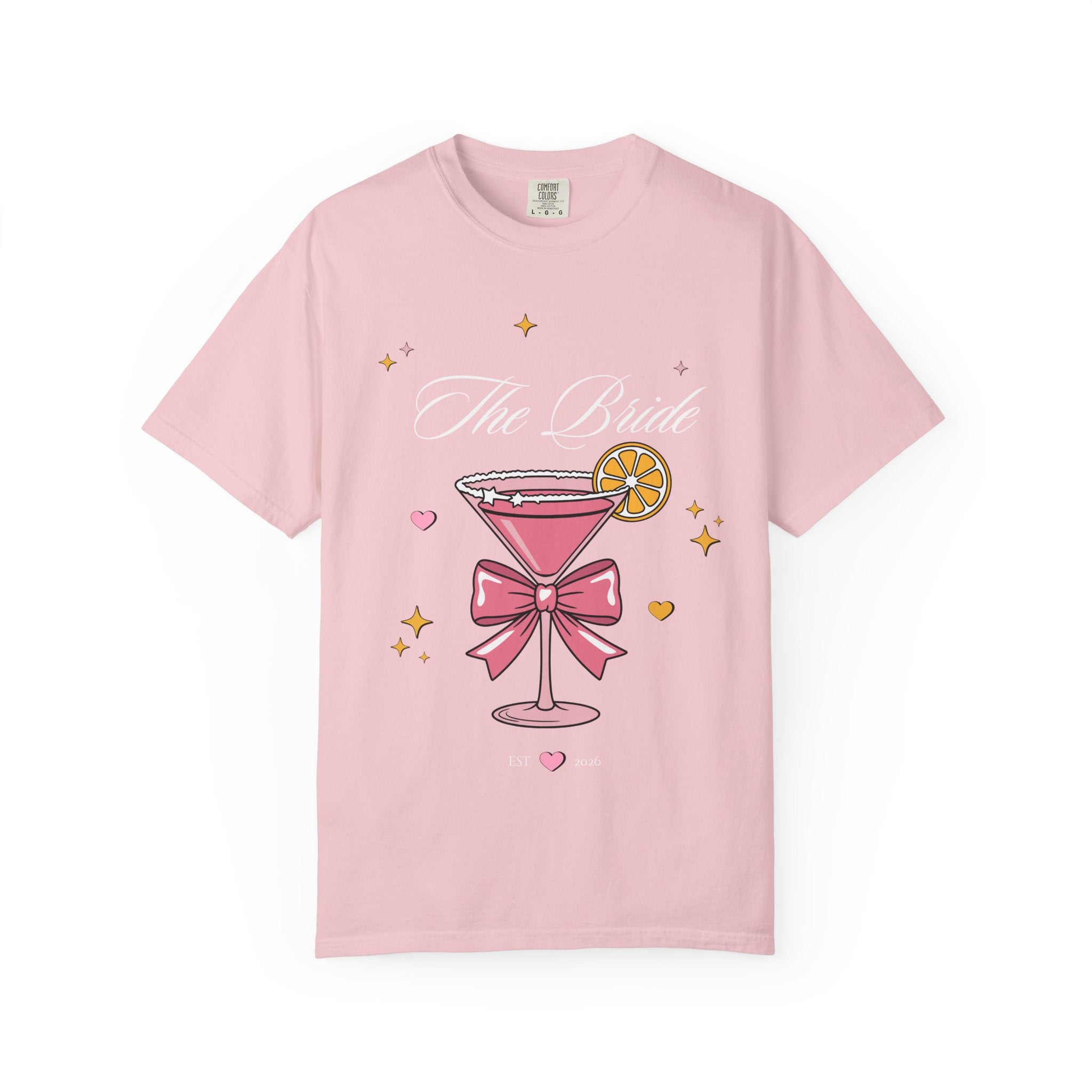 Bride T-Shirt — Pink Cocktail Bachelorette Tee
