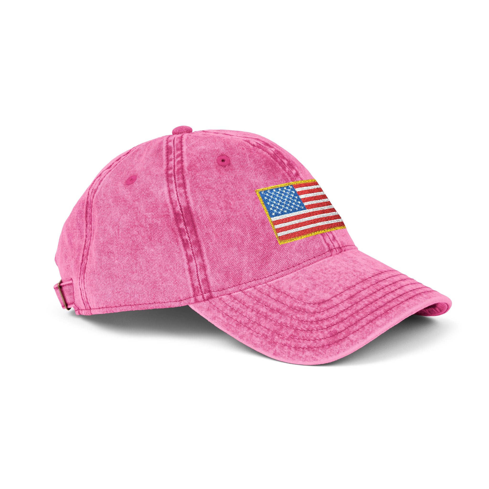 Embroidered Vintage American Flag Cap —  Hat for Patriotic Gifts