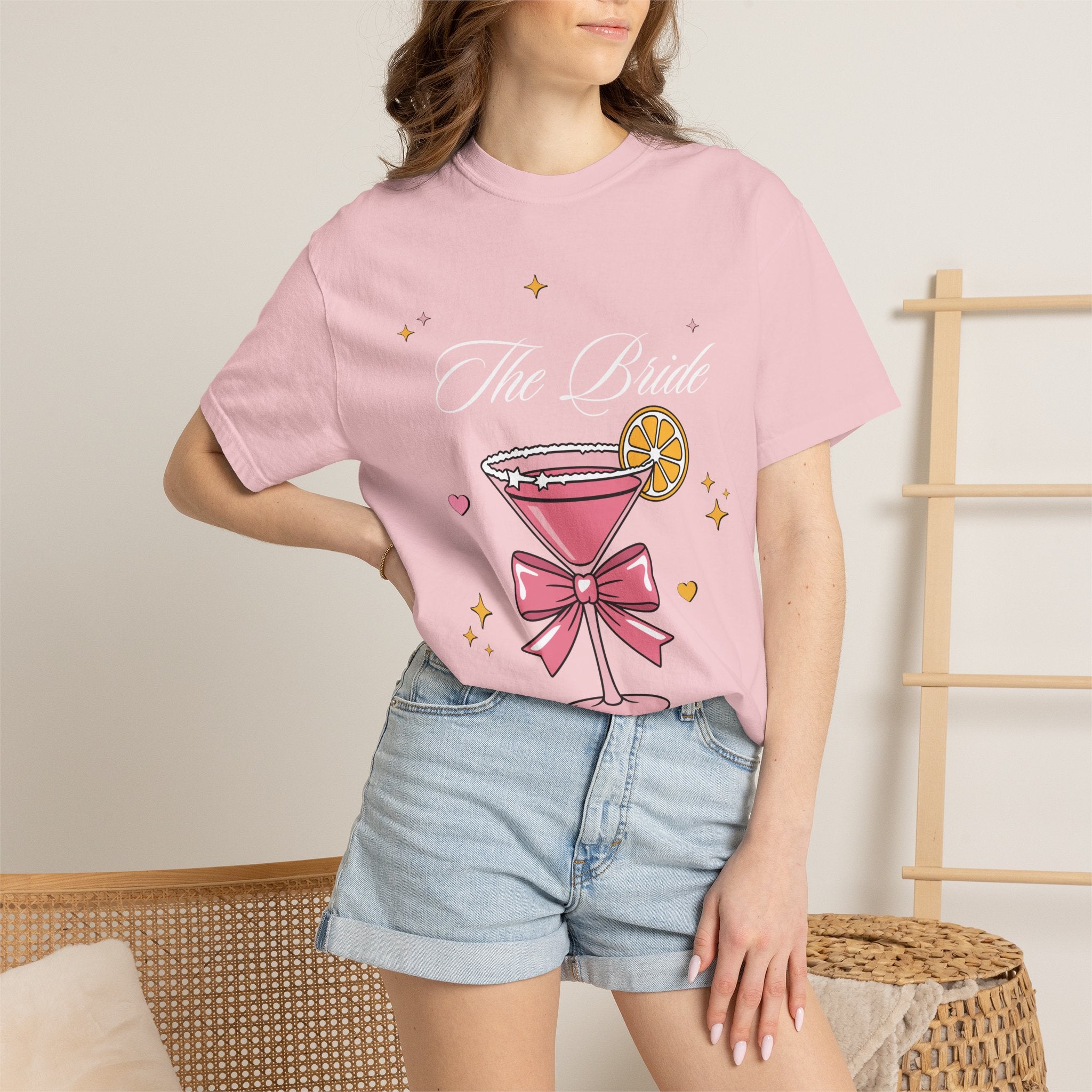 Bride T-Shirt — Pink Cocktail Bachelorette Tee