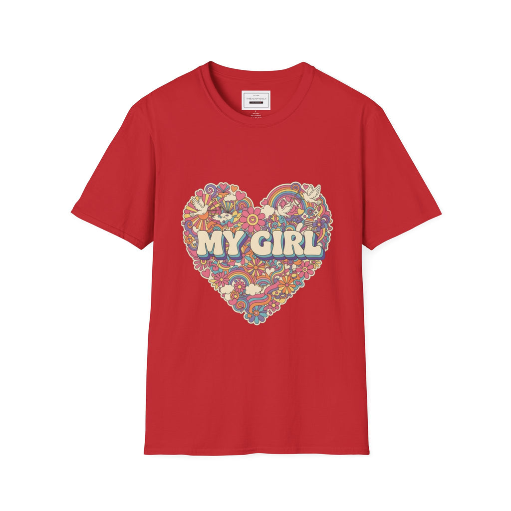 My Girl Floral Heart T-Shirt — Retro 70s Love Tee