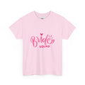 Bride Squad T‑Shirt — Pink Script Bachelorette Party Tee