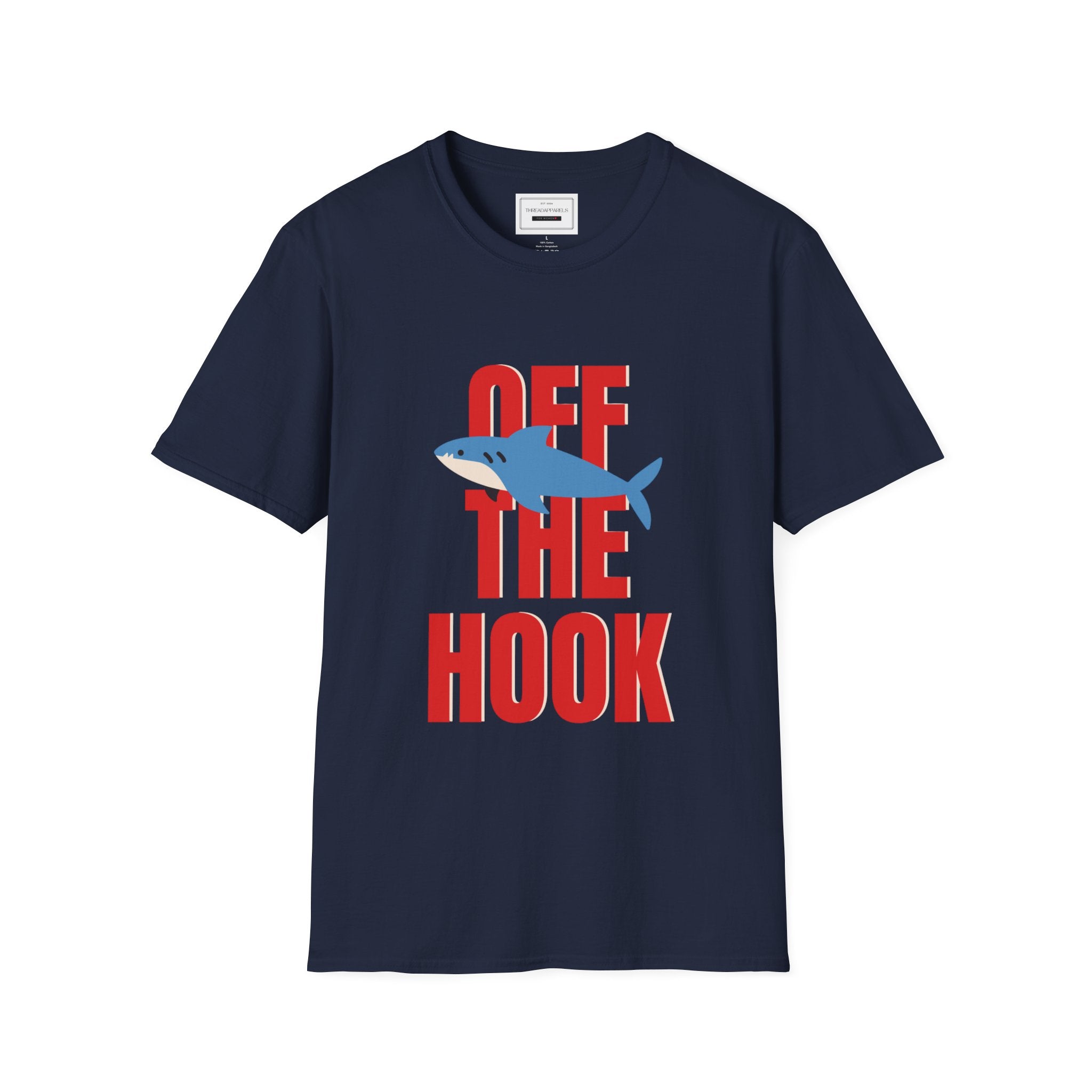 Off The Hook Shark T-Shirt — Funny Fishing Graphic Tee