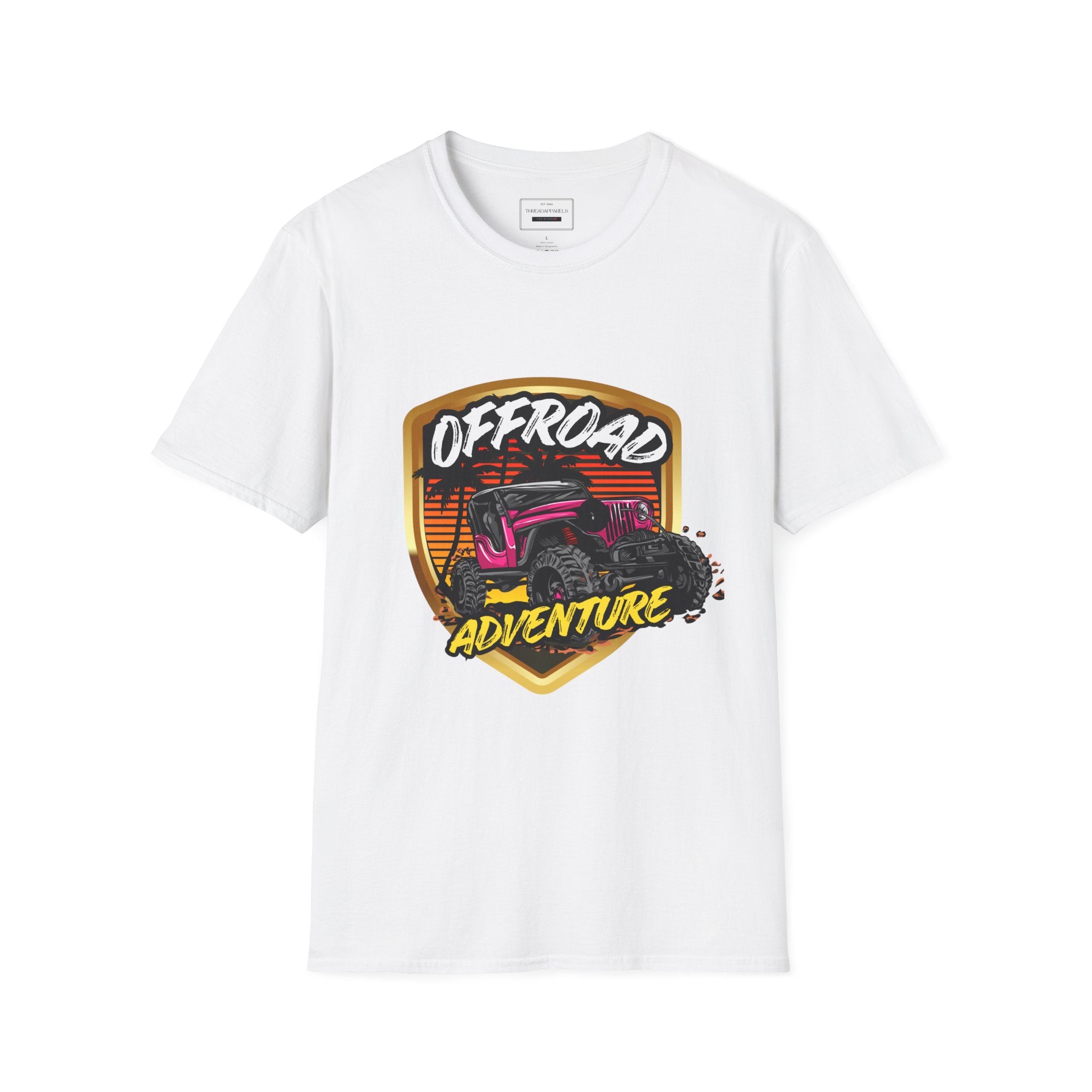 Offroad Adventure T-Shirt - Vintage Jeep Badge Graphic Tee