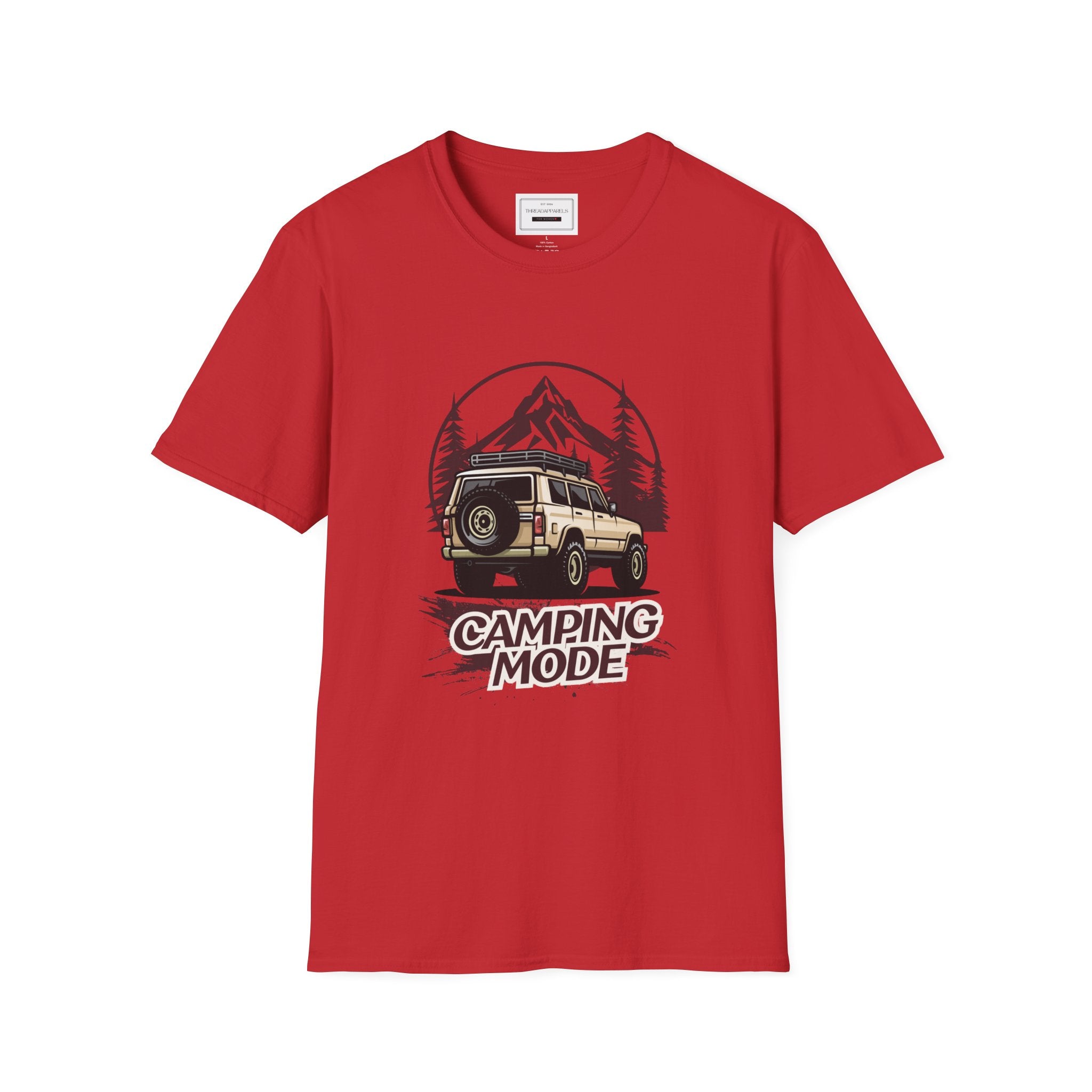 Camping Mode T-Shirt — Vintage Off-Road Camper Tee