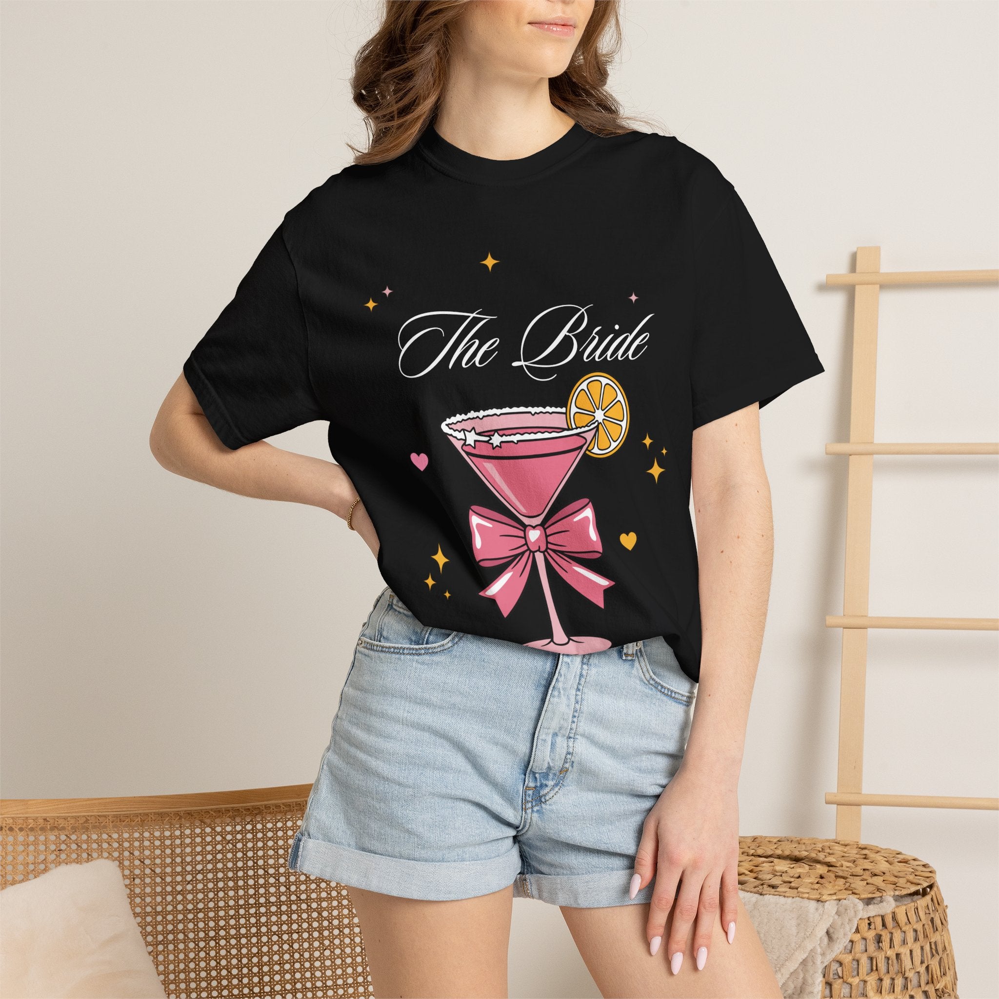 Bride T-Shirt — Pink Cocktail Bachelorette Tee