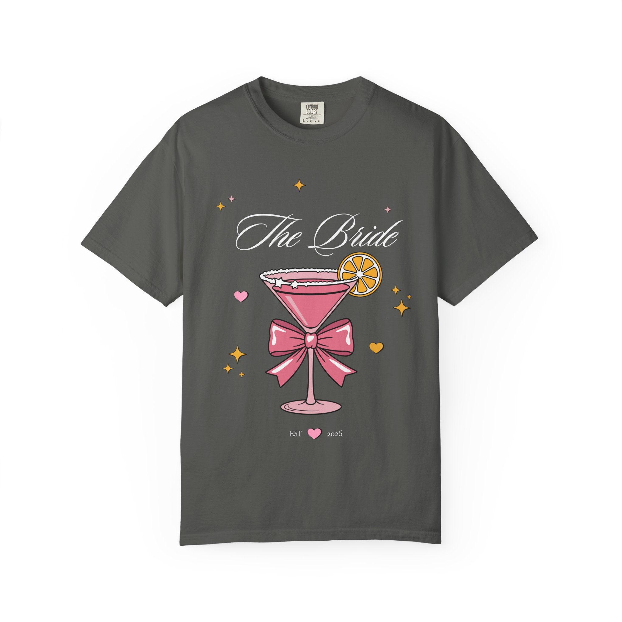 Bride T-Shirt — Pink Cocktail Bachelorette Tee