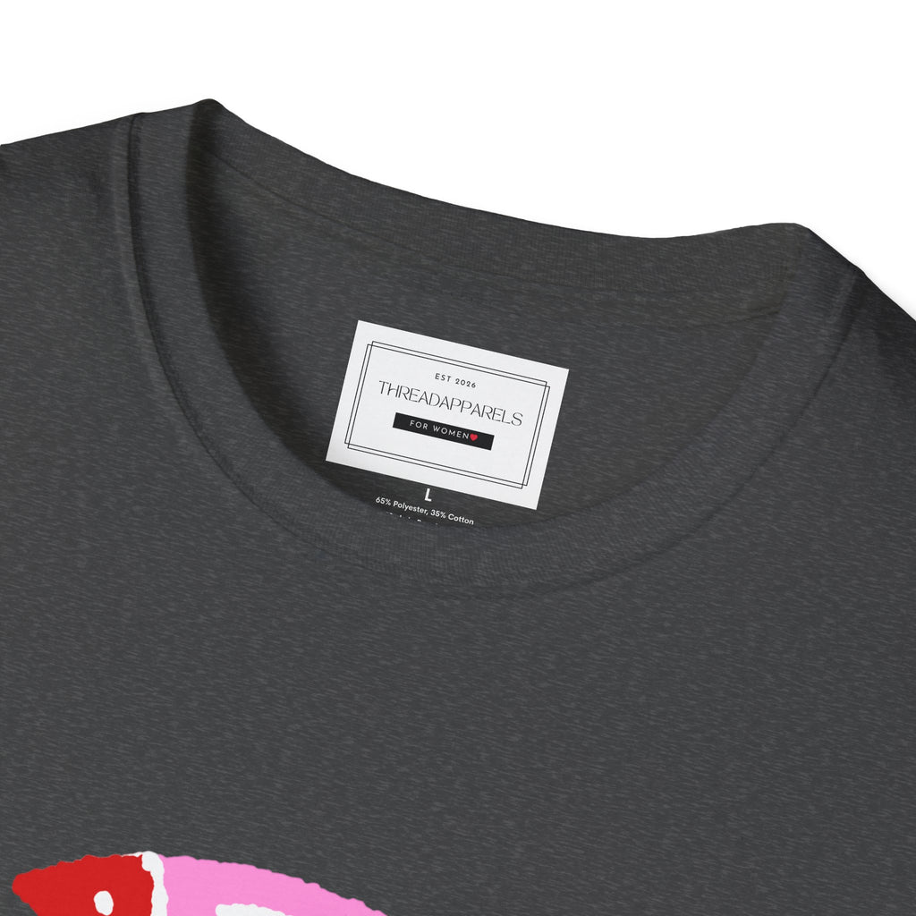 Fish Stacked Tee — Cute Pink & Red Graphic T-Shirt for Beach Lovers
