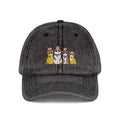Vintage Embroidered Cap — Patriotic Cartoon Cats