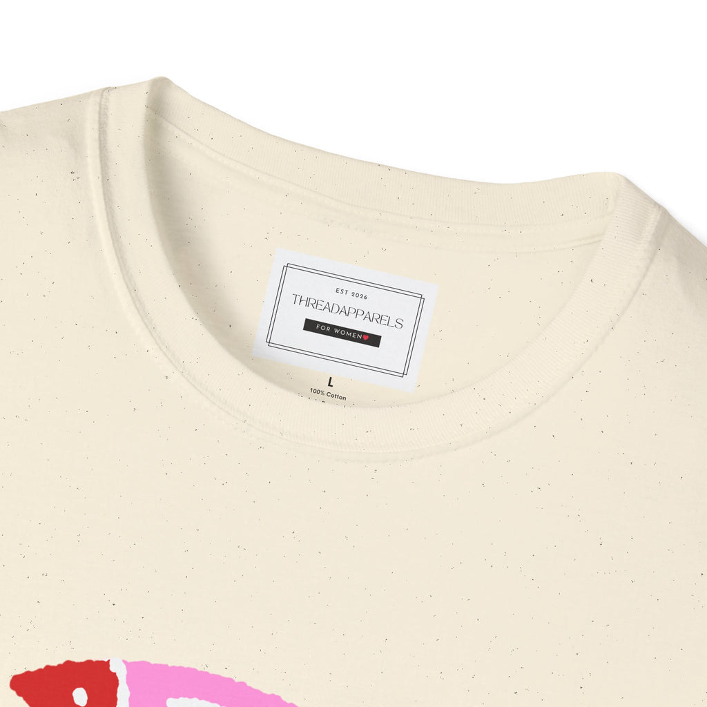 Fish Stacked Tee — Cute Pink & Red Graphic T-Shirt for Beach Lovers