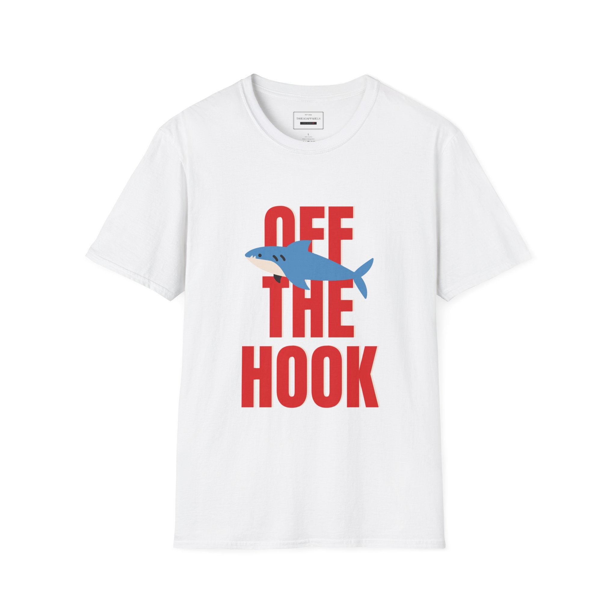 Off The Hook Shark T-Shirt — Funny Fishing Graphic Tee