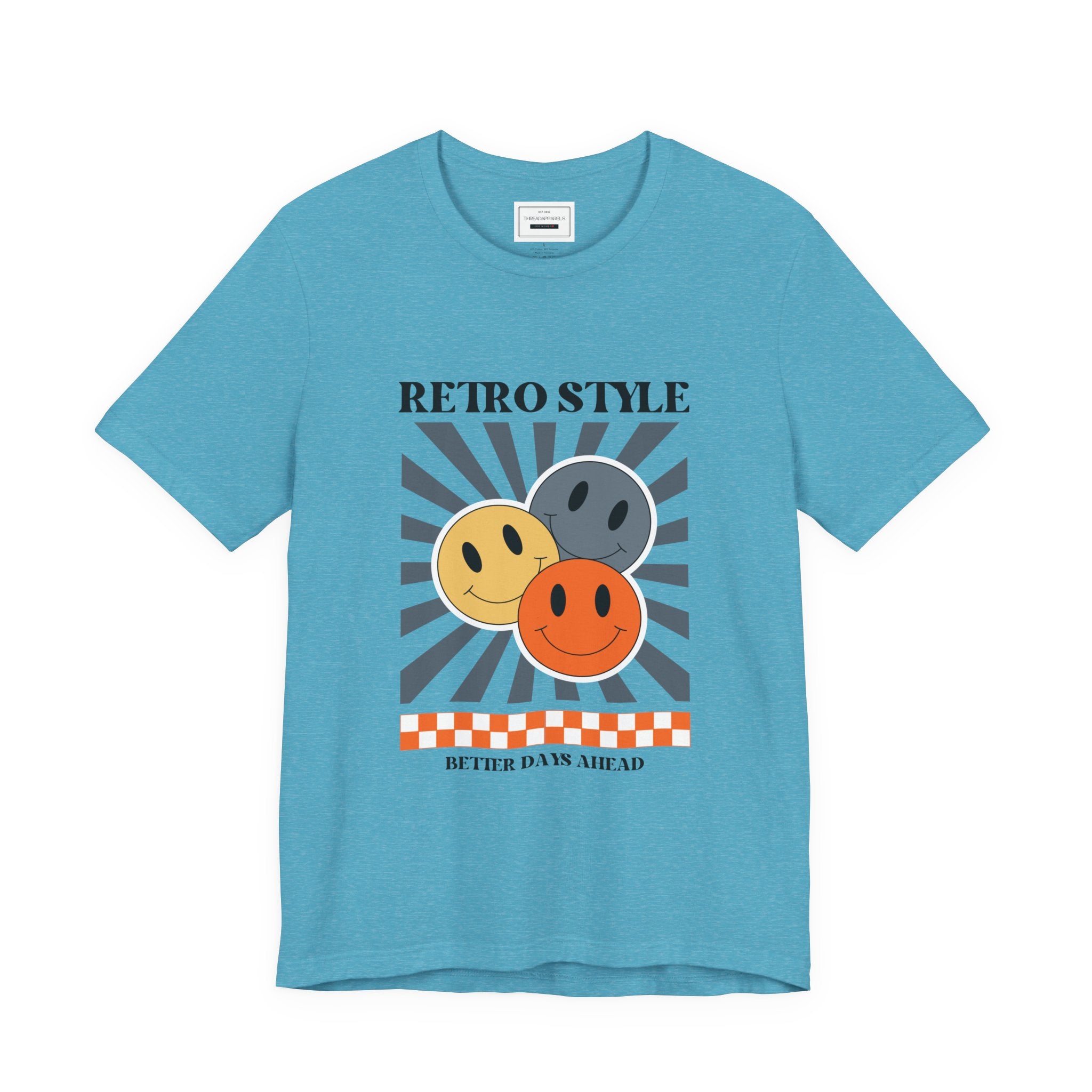 Retro Smiley Tee — "Retro Style" Graphic Short Sleeve
