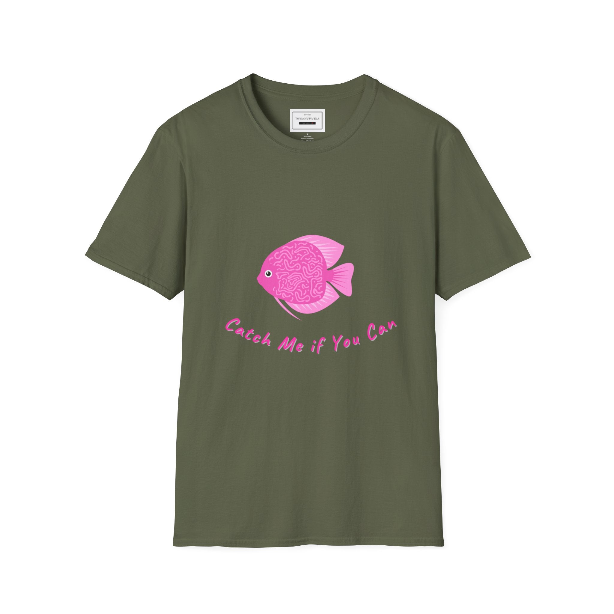 Catch Me If You Can Pink Fish T-Shirt