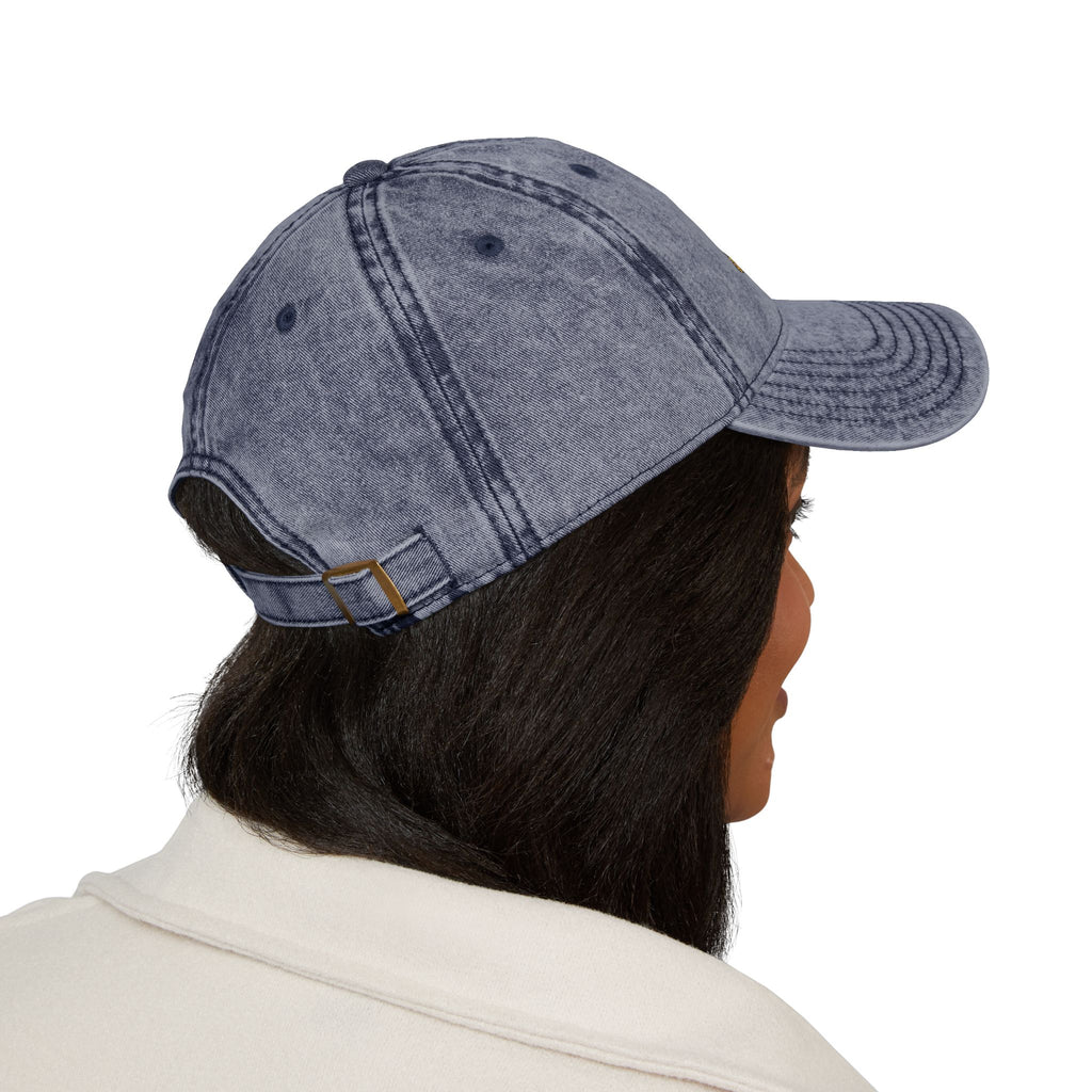 Vintage Embroidered Cap — Patriotic Cartoon Cats