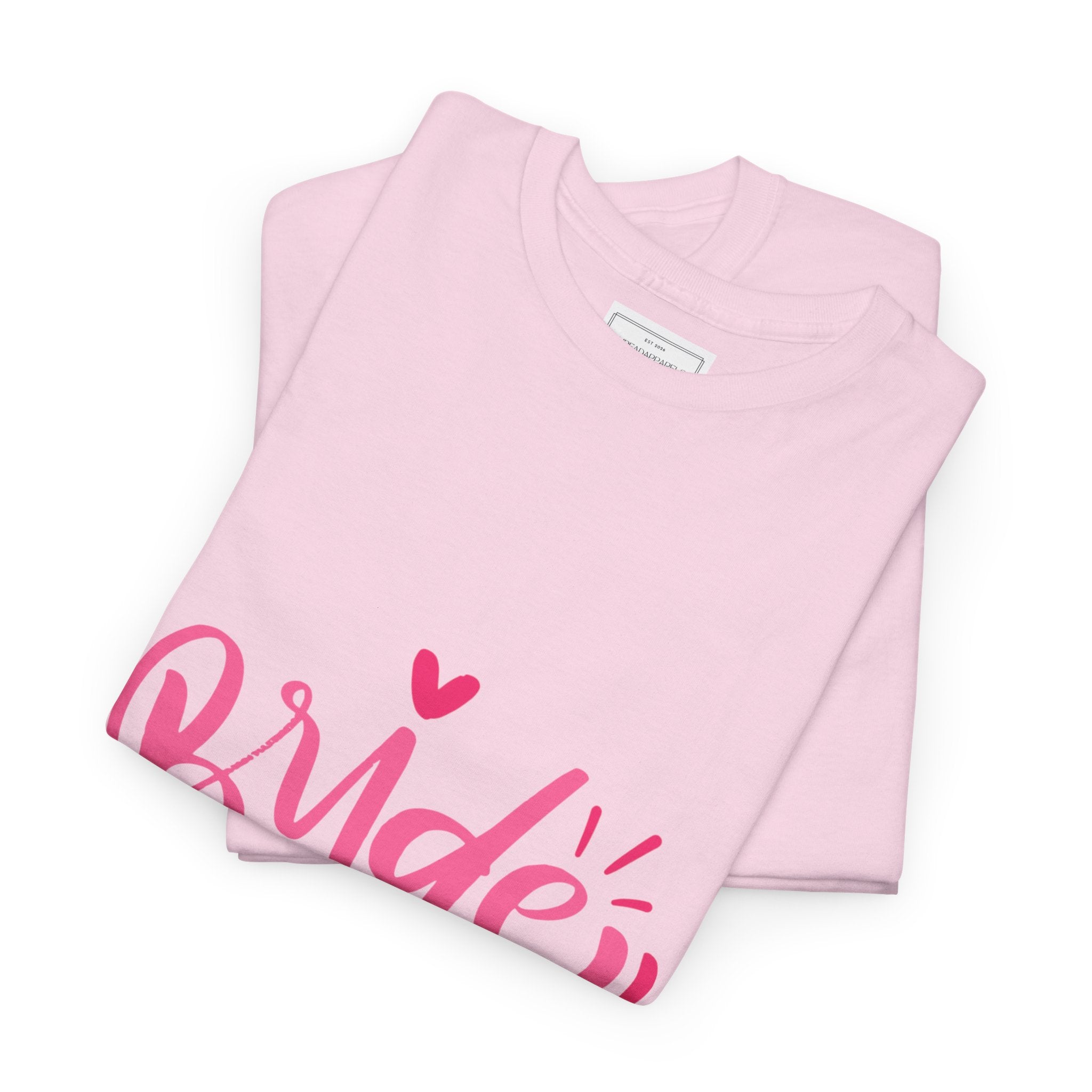 Bride Squad T‑Shirt — Pink Script Bachelorette Party Tee