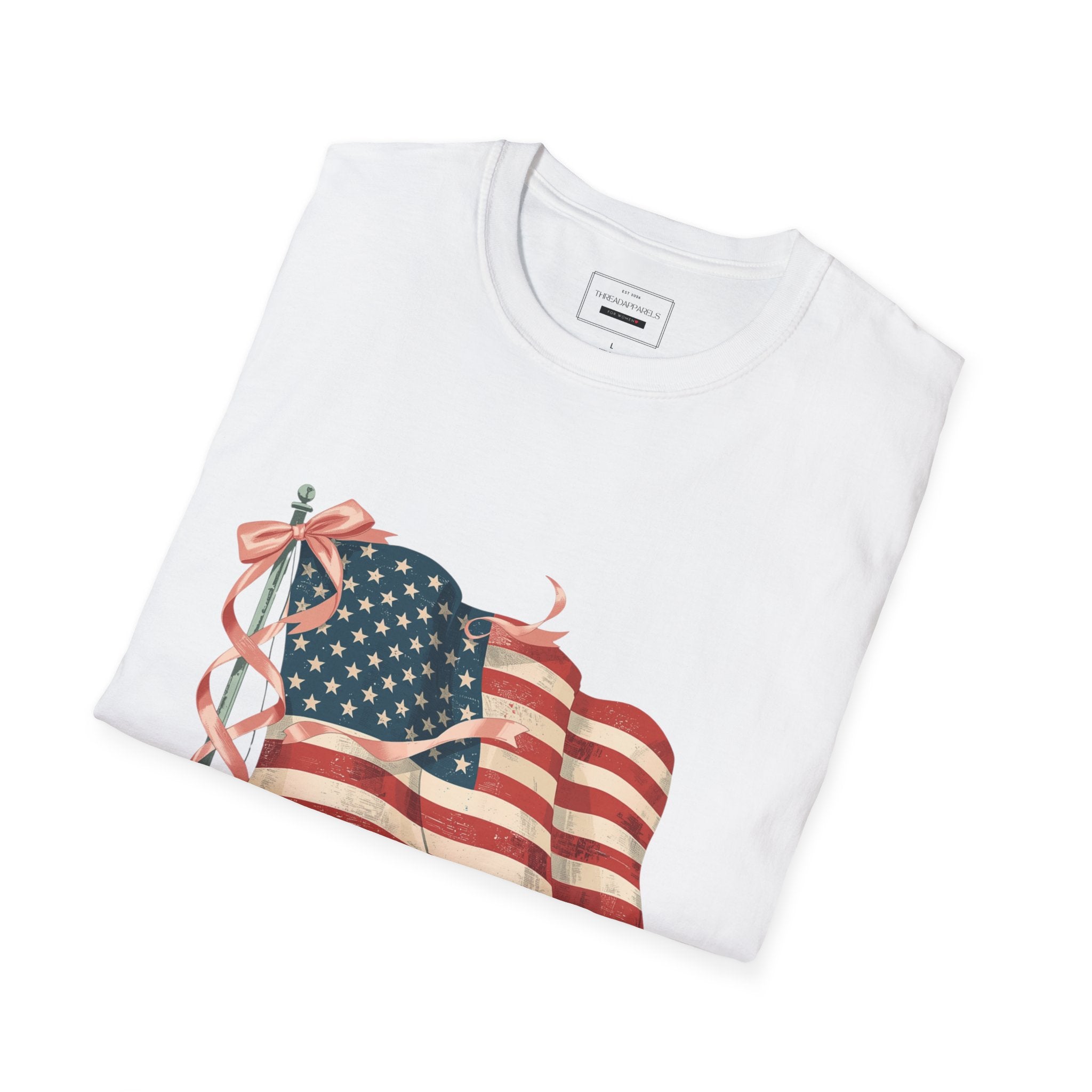 Vintage American Flag T-Shirt — Distressed Patriotic Tee for 4th of July